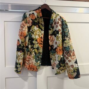 VINTAGE SILK Floral Women's Jacket